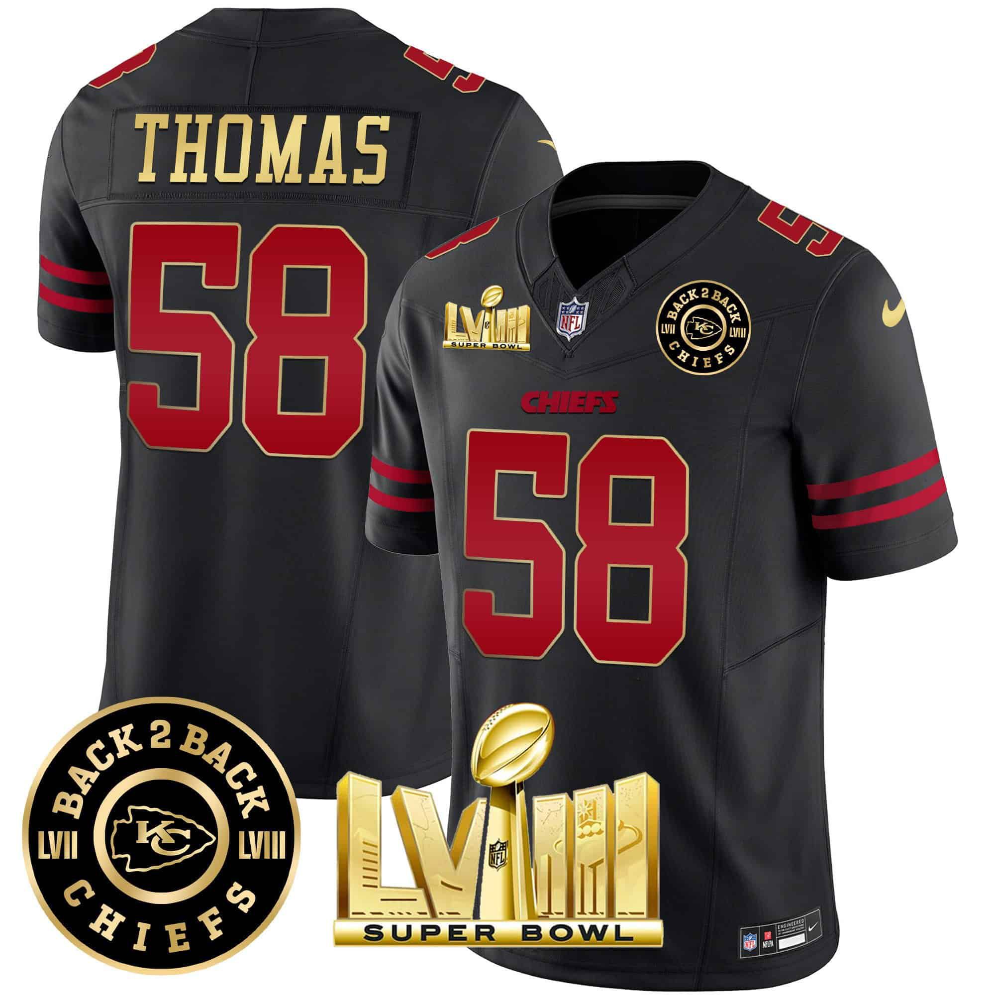 Men Kansas City Chiefs #58 Thomas Black 2024 Nike Super Bowl LVIII & Back-2-Back Patch Vapor NFL Jersey style 1->indianapolis colts->NFL Jersey